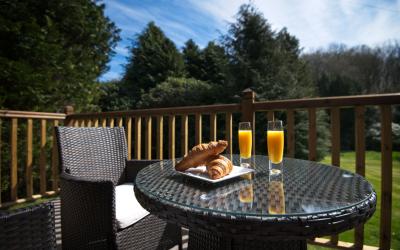 Elm lodge patio table